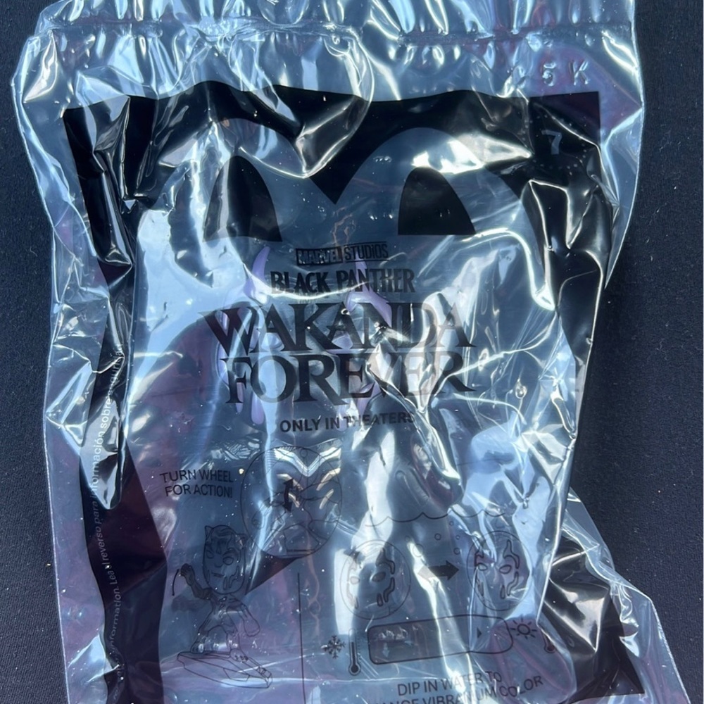 2022 BLACK PANTHER WAKANDA FOREVER McDONALDS HAPPY MEAL TOY - Black Panther #7